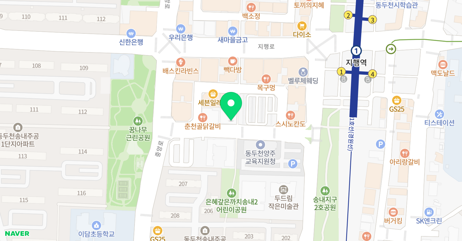 호림 태권도 위치