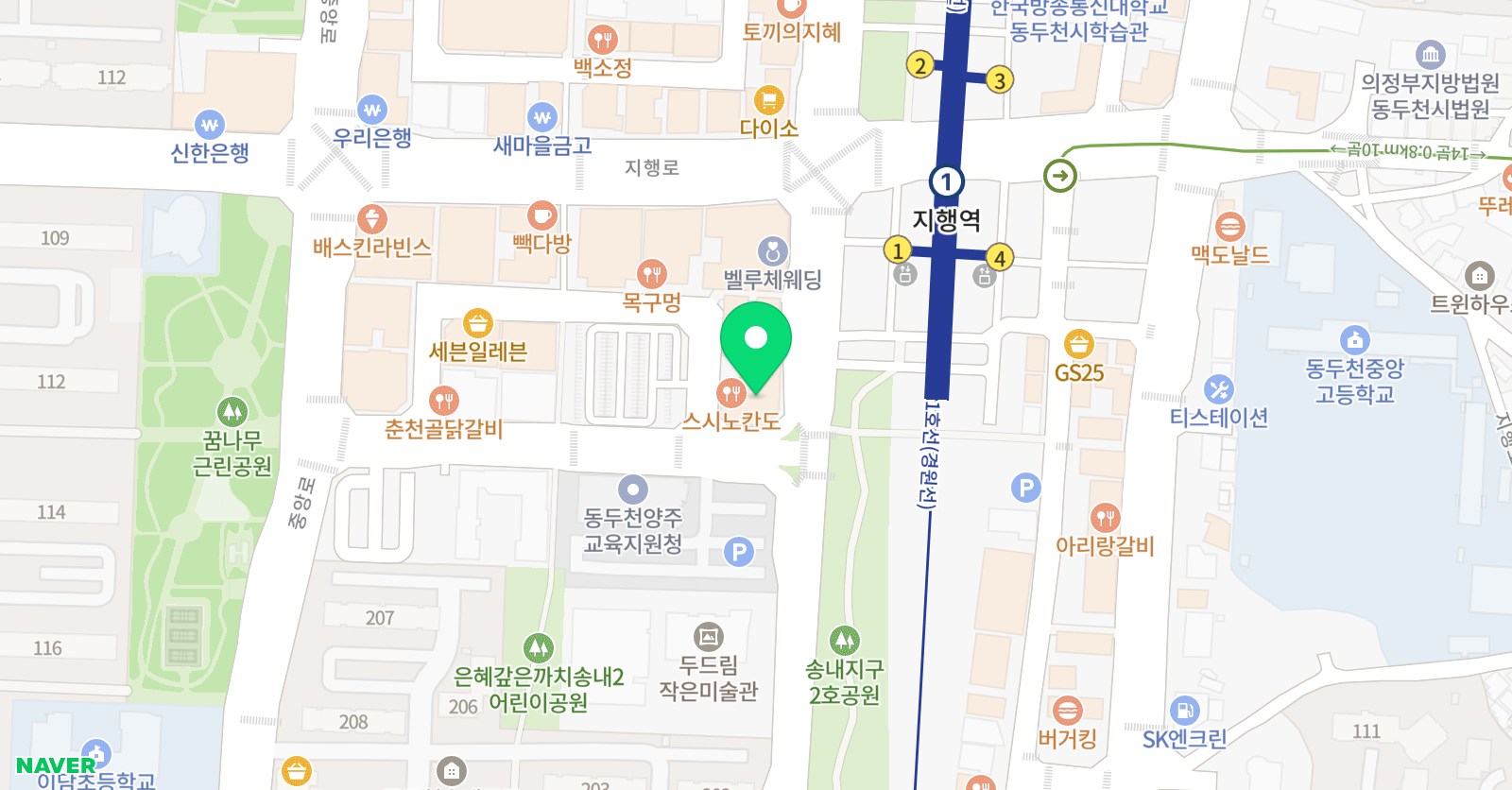 아소비 동두천센터점 위치