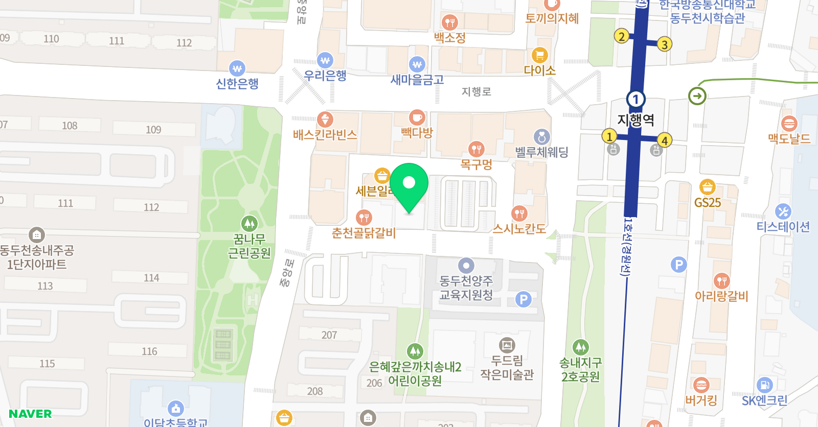 경희대호림 태권도장 위치