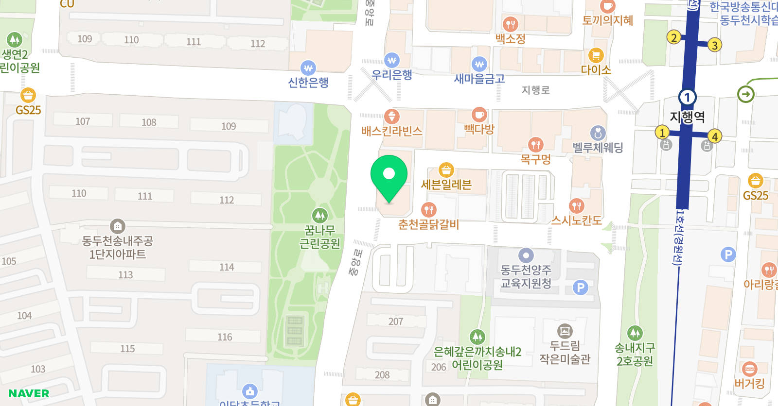 멀티 영어대표수학학원 위치