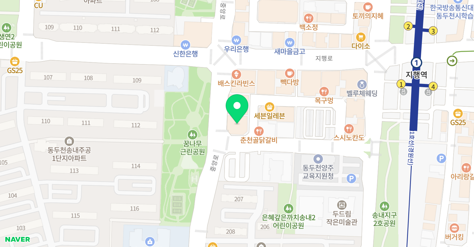 프리아이 보습학원 본관 위치