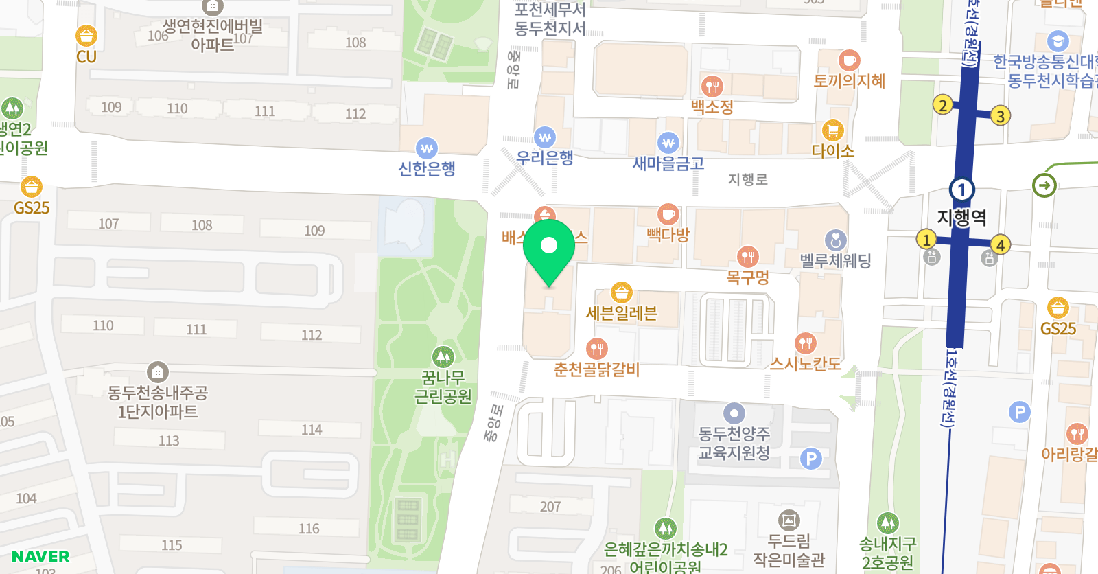 글샘 아이스크림홈런 학습센터 위치