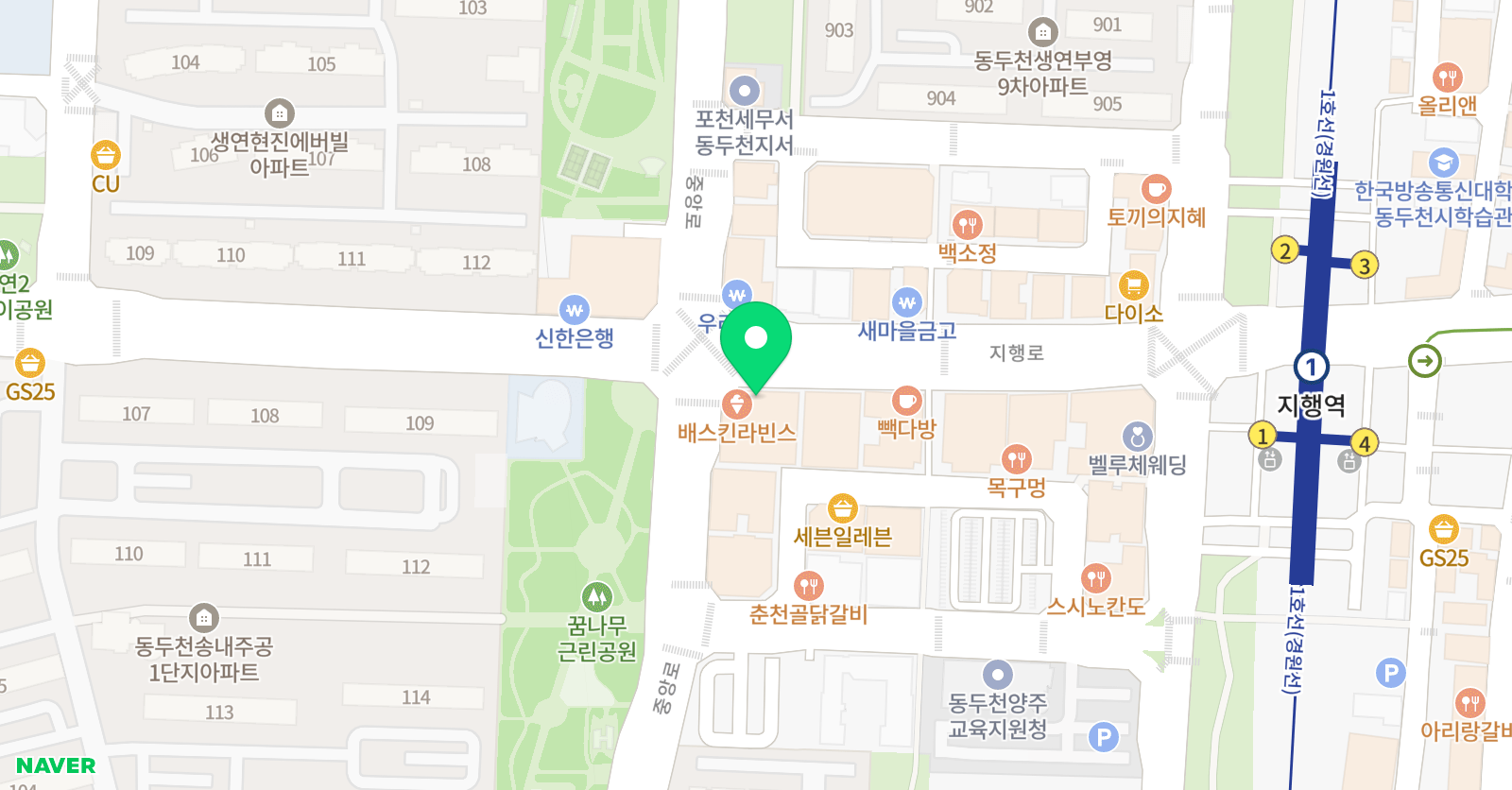 이데아창조 미술학원 동두천캠퍼스 위치