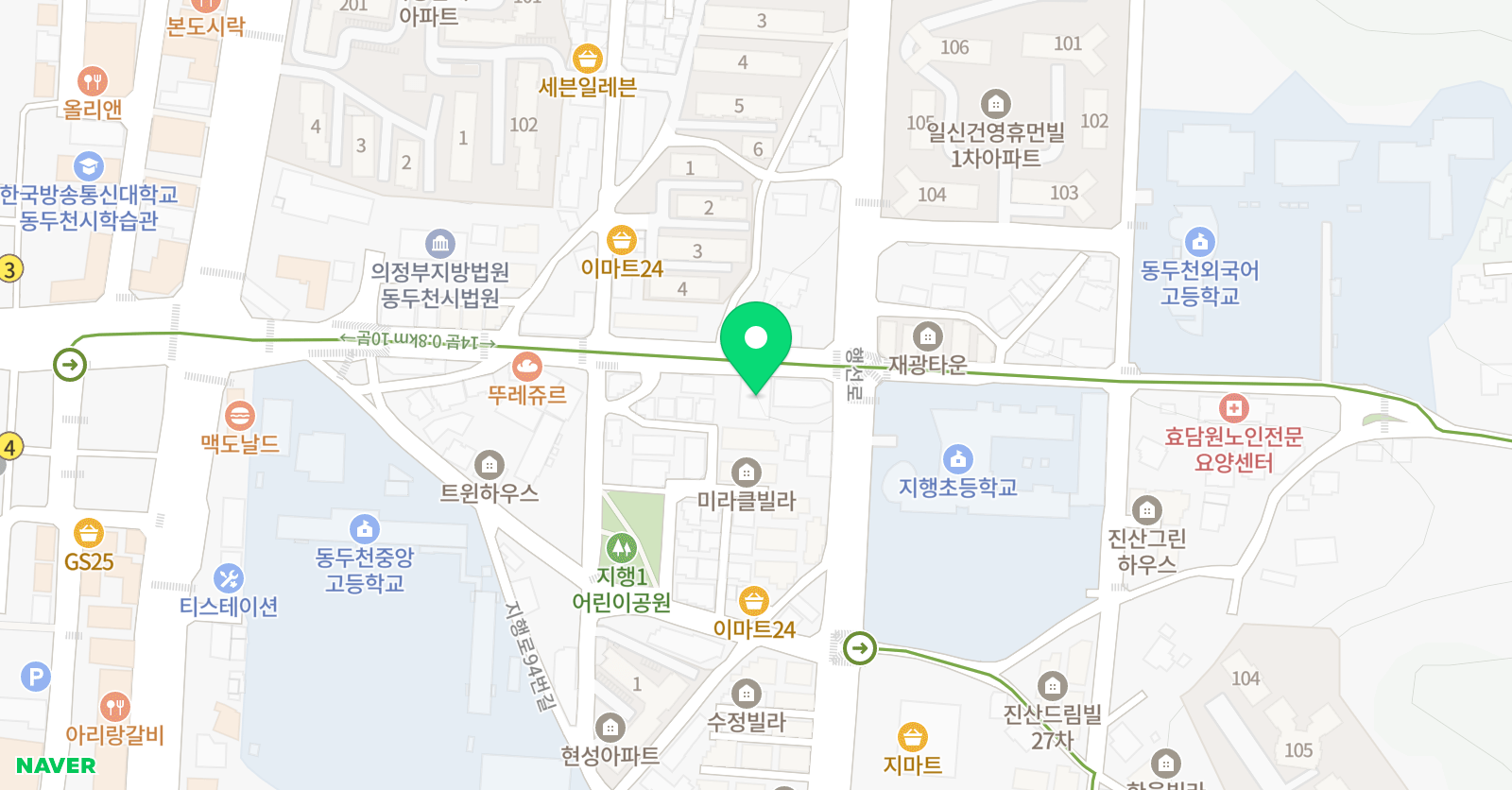 한양대멘토 태권도 위치