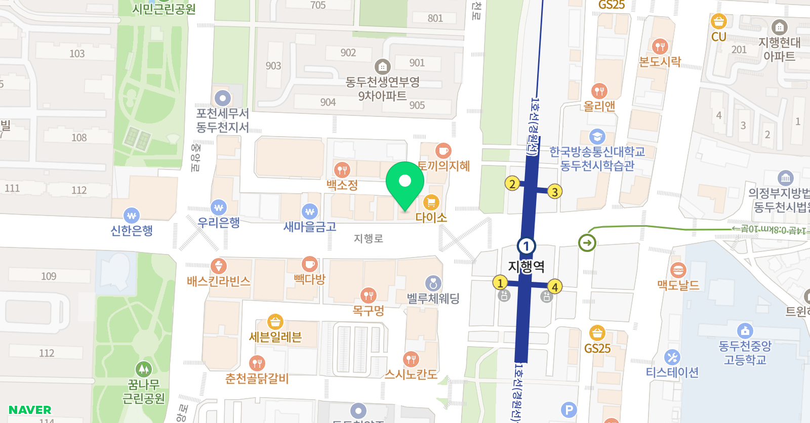 고려대아카데미 학원 위치
