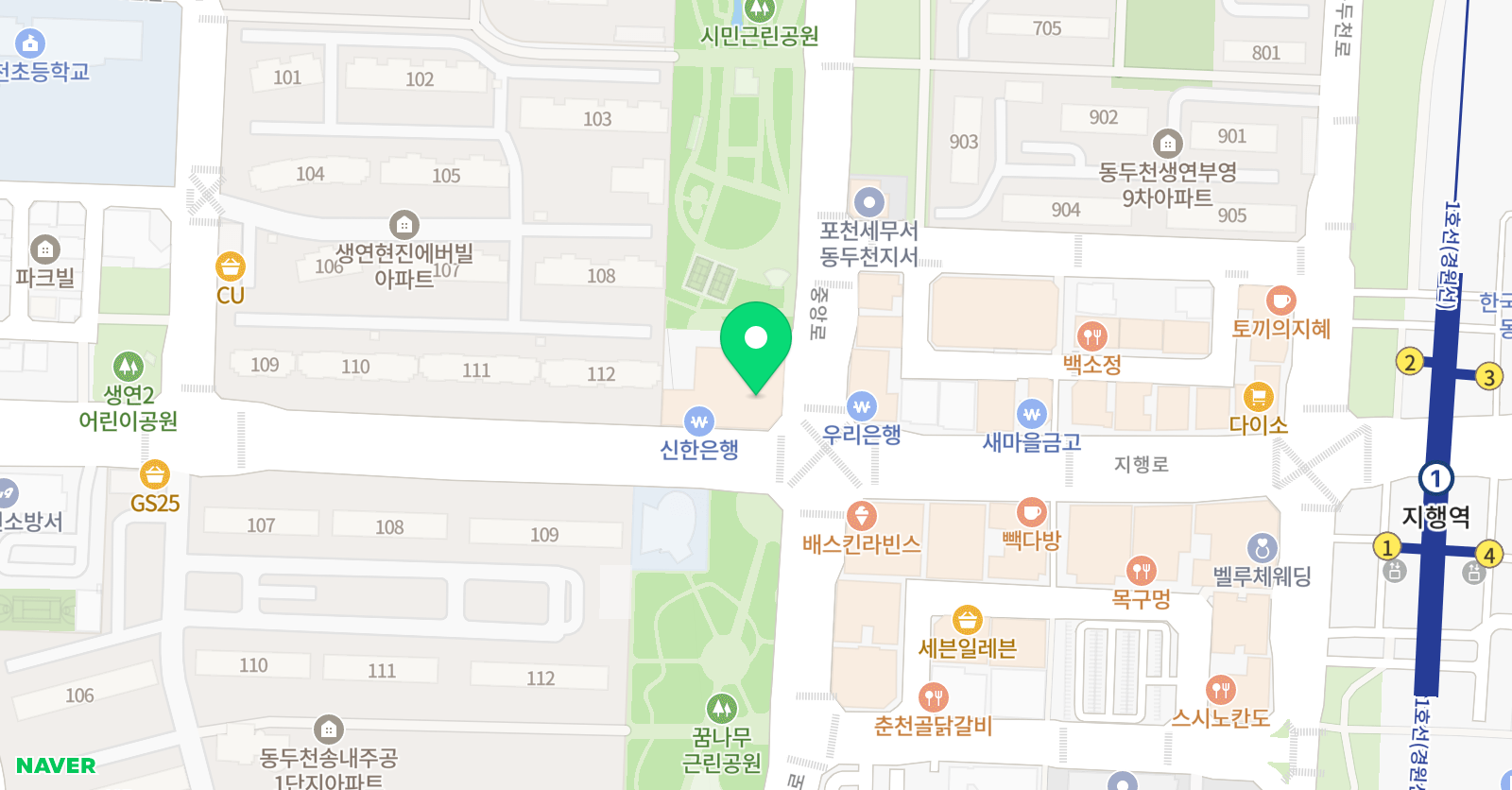 백호 태권도장 위치