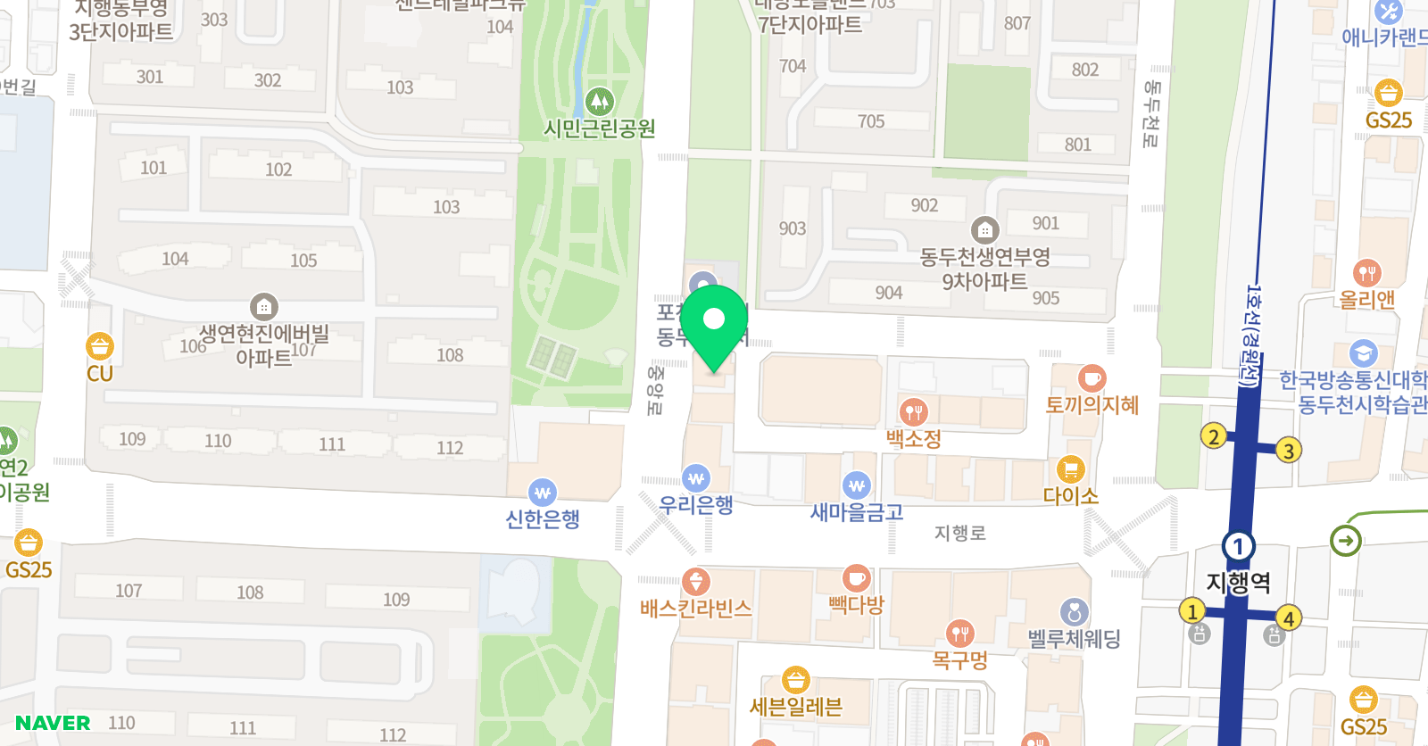 영재 태권도 위치