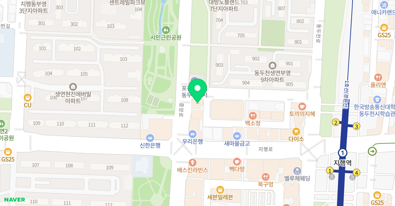 유댄스 스튜디오학원 위치