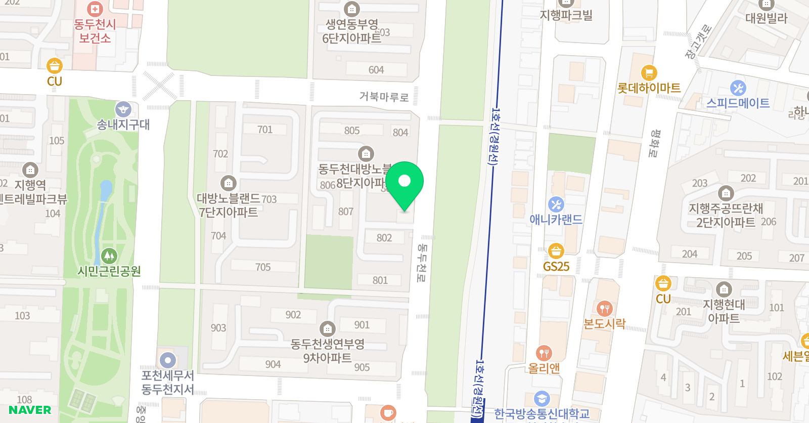 빛나는영어학원 위치