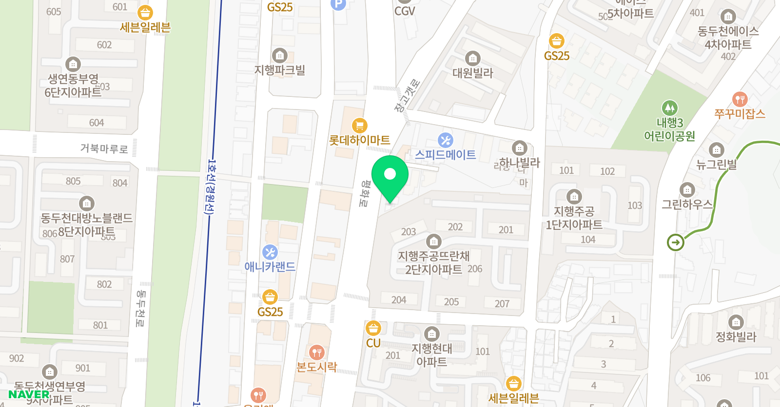 이로운 아카데미학원 위치