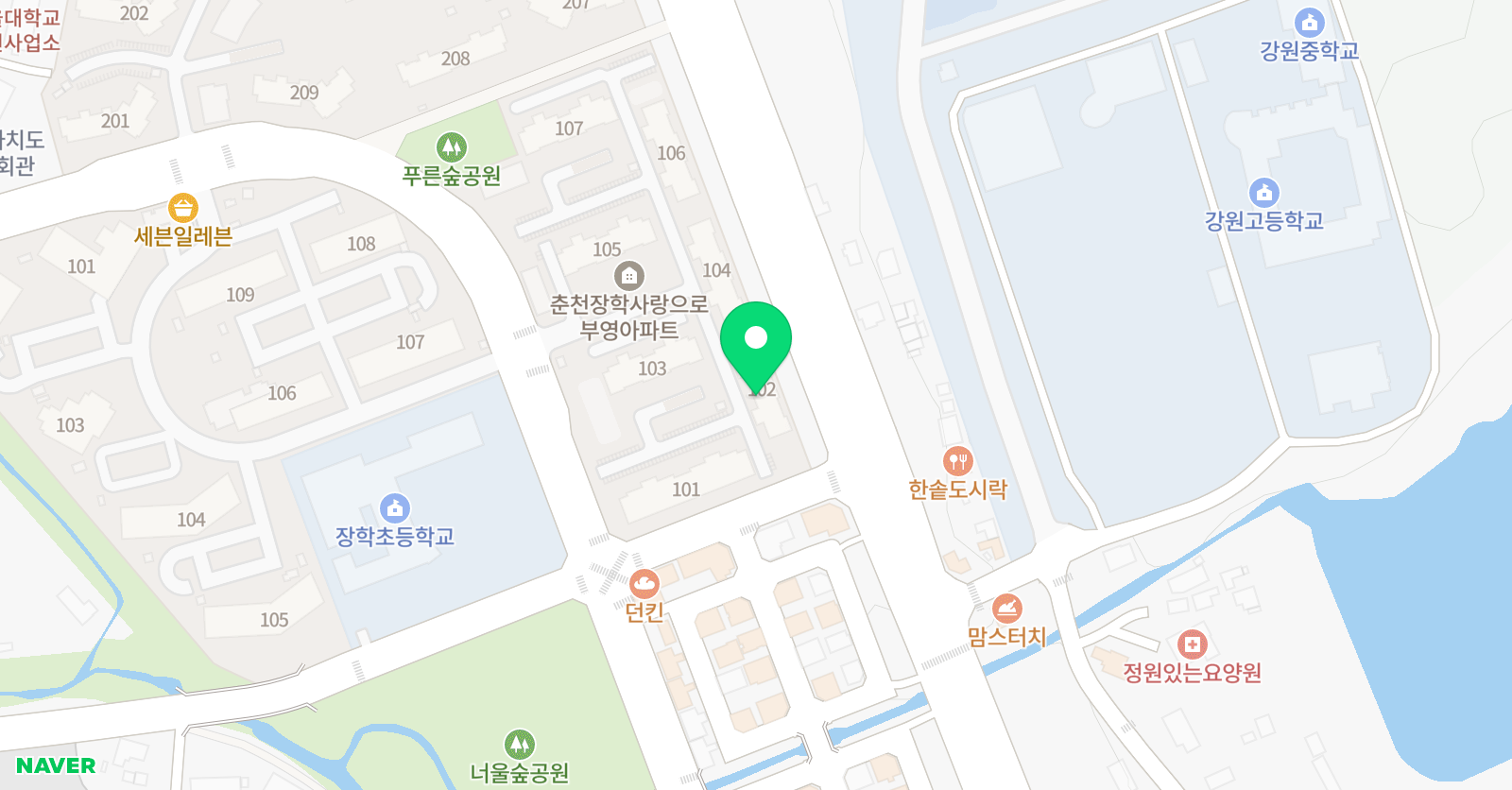 책통클럽마인즈 영어 장학점 위치