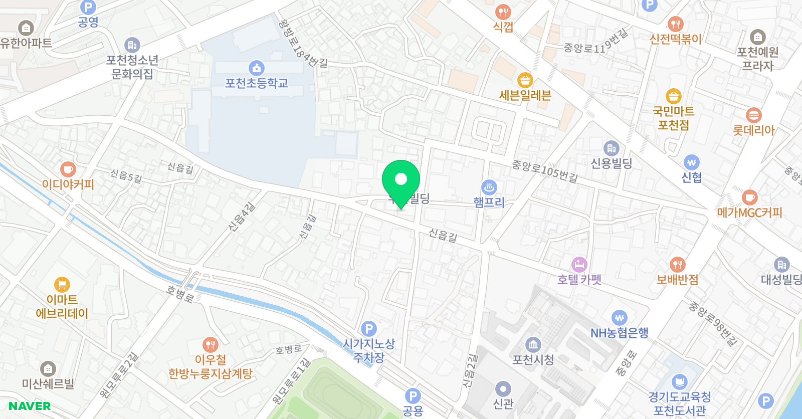 가온누리 강호 태권도 위치