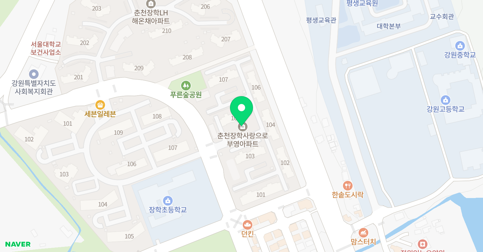 푸르넷 공부방 장학점 위치