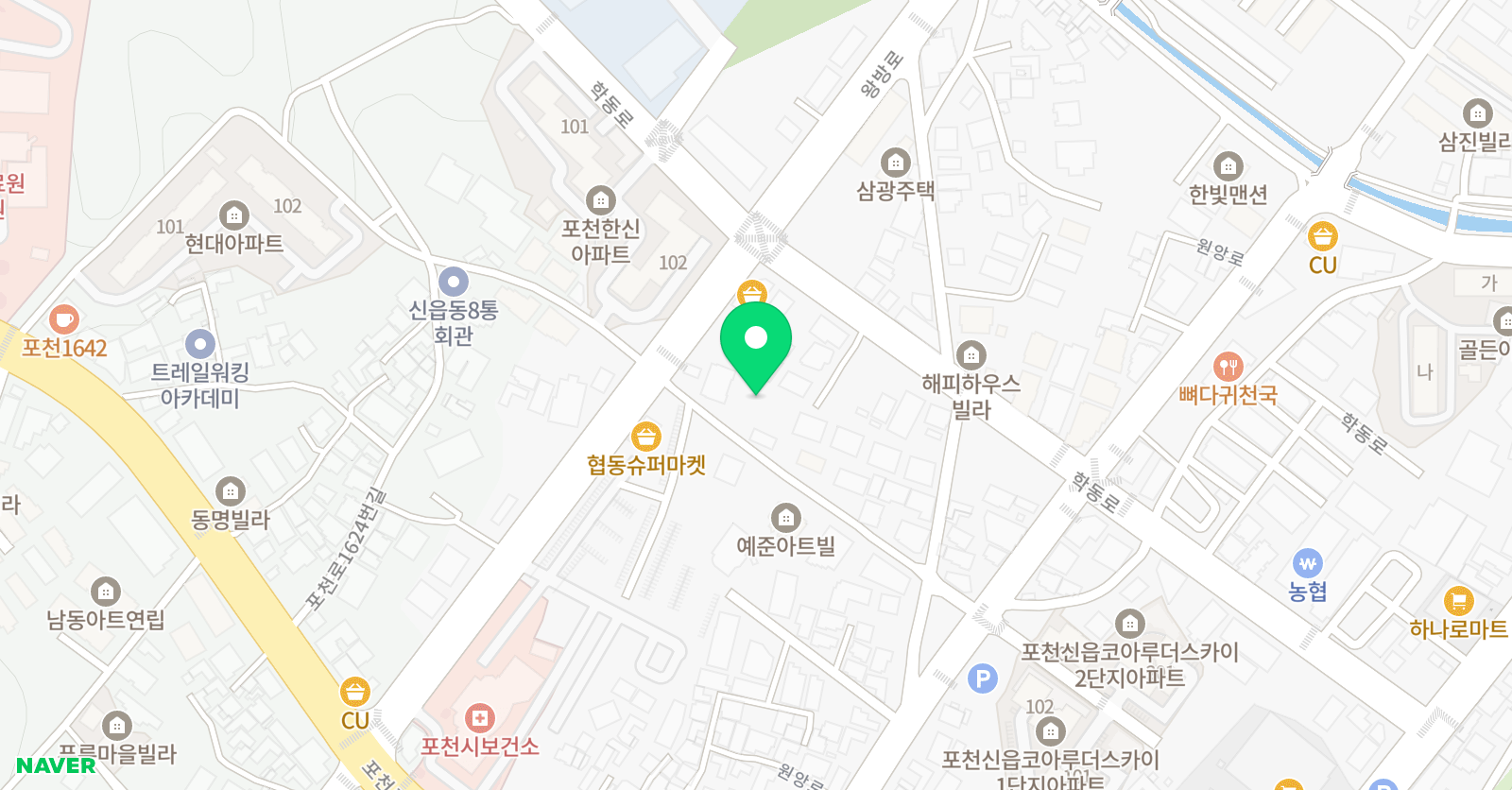 현대 종합학원 위치