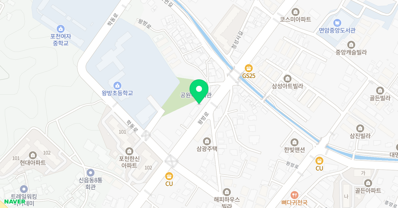 굿모닝 어학원 수학학원 위치