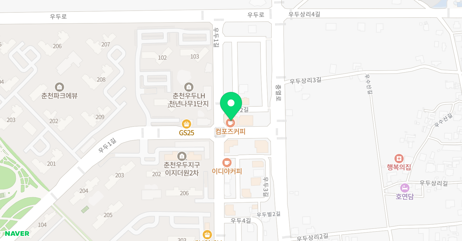 리드인 우두점 위치