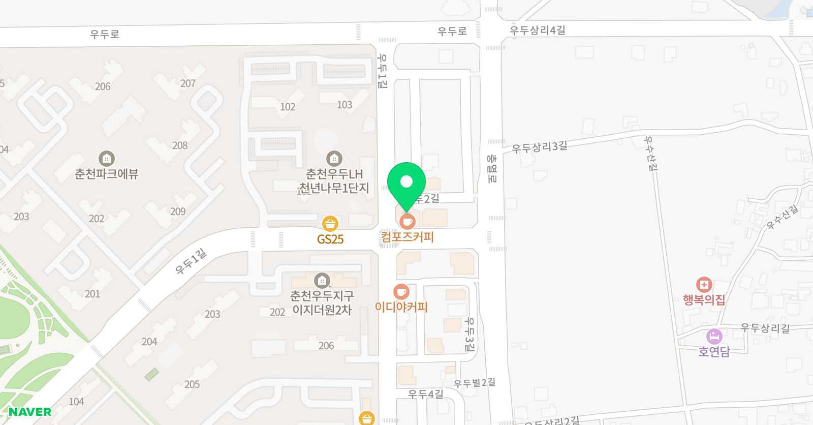 엠베스트 뮤엠영어 학원 신사우점 위치