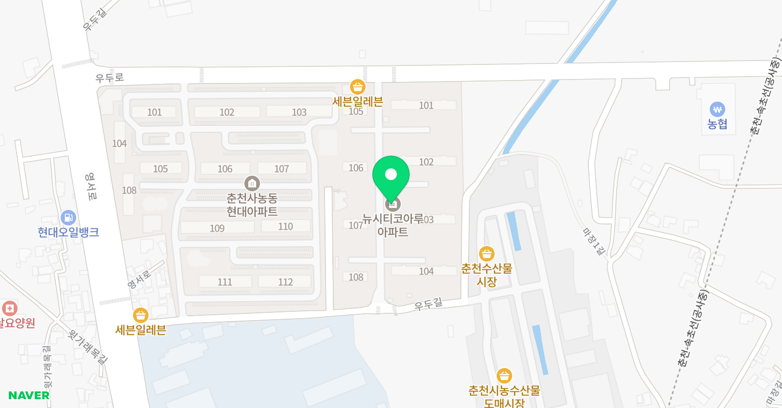 뉴시티 영어 위치