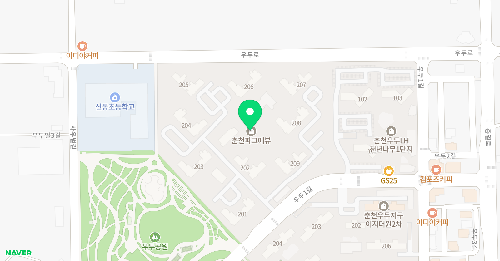 책통클럽 공필왕 춘천파크에뷰점 위치