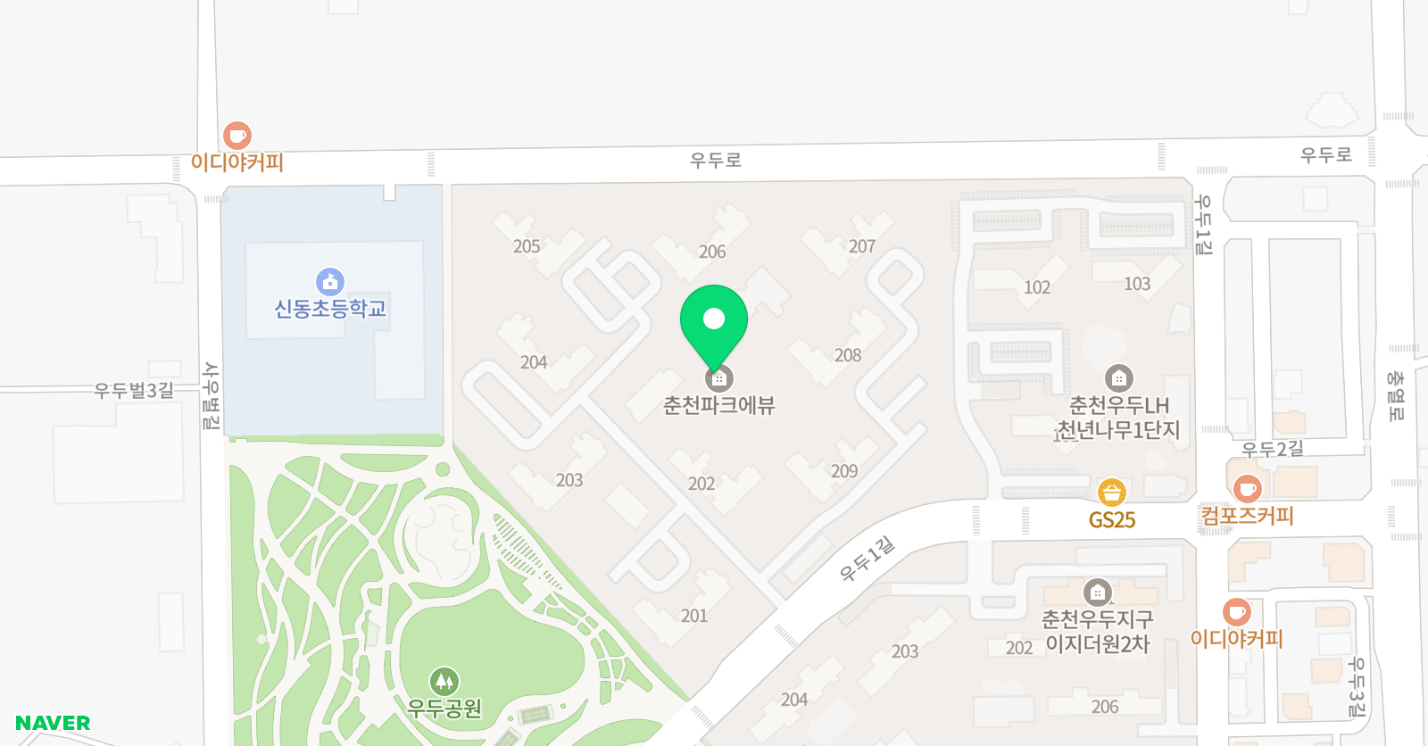 메릭스 수학 파크에뷰 위치