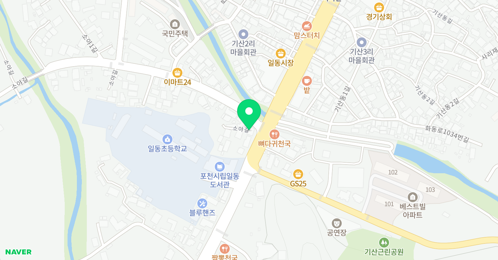 탑 제3교실 학원 위치