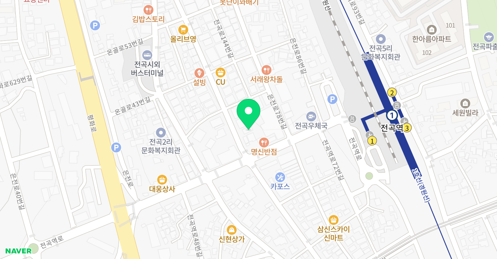 윤선생 영어숲 연천전곡 위치