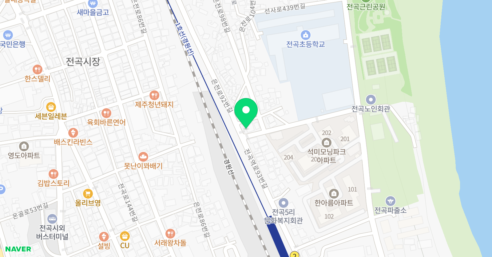 필아트꿈꾸는상자 미술학원 위치