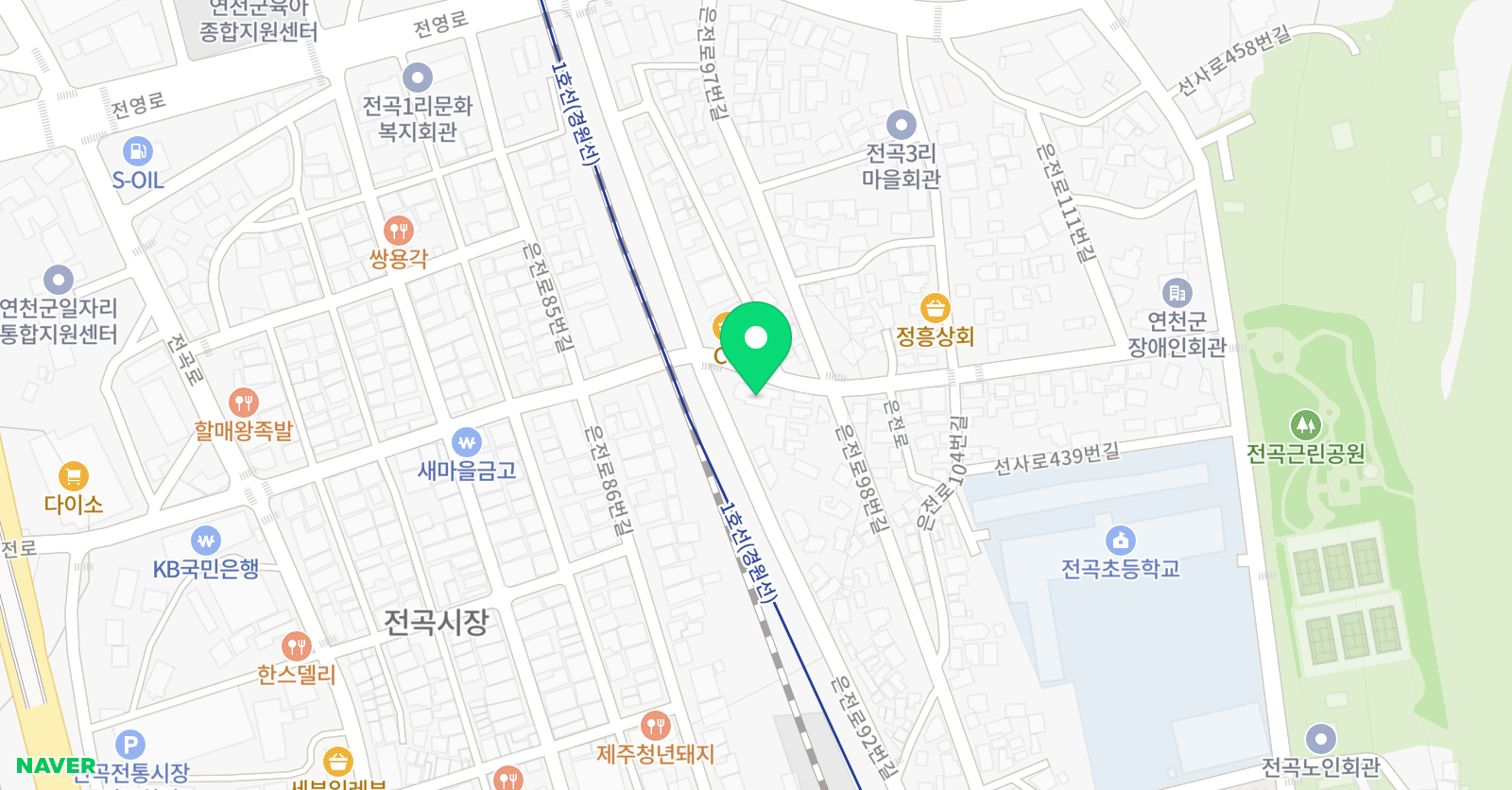 뮤엠 영어 전곡초점 위치