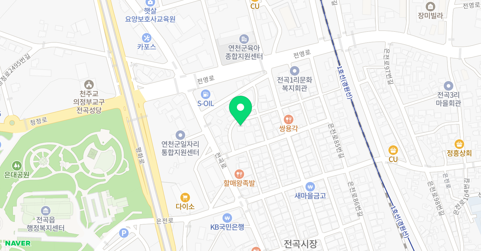 중앙 태권도 위치