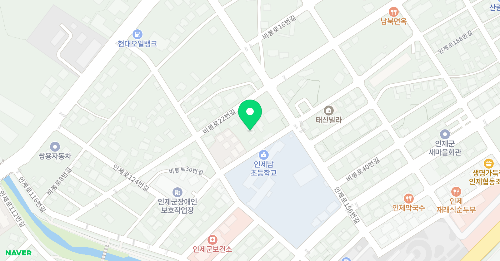예쁜음자리 학원 위치