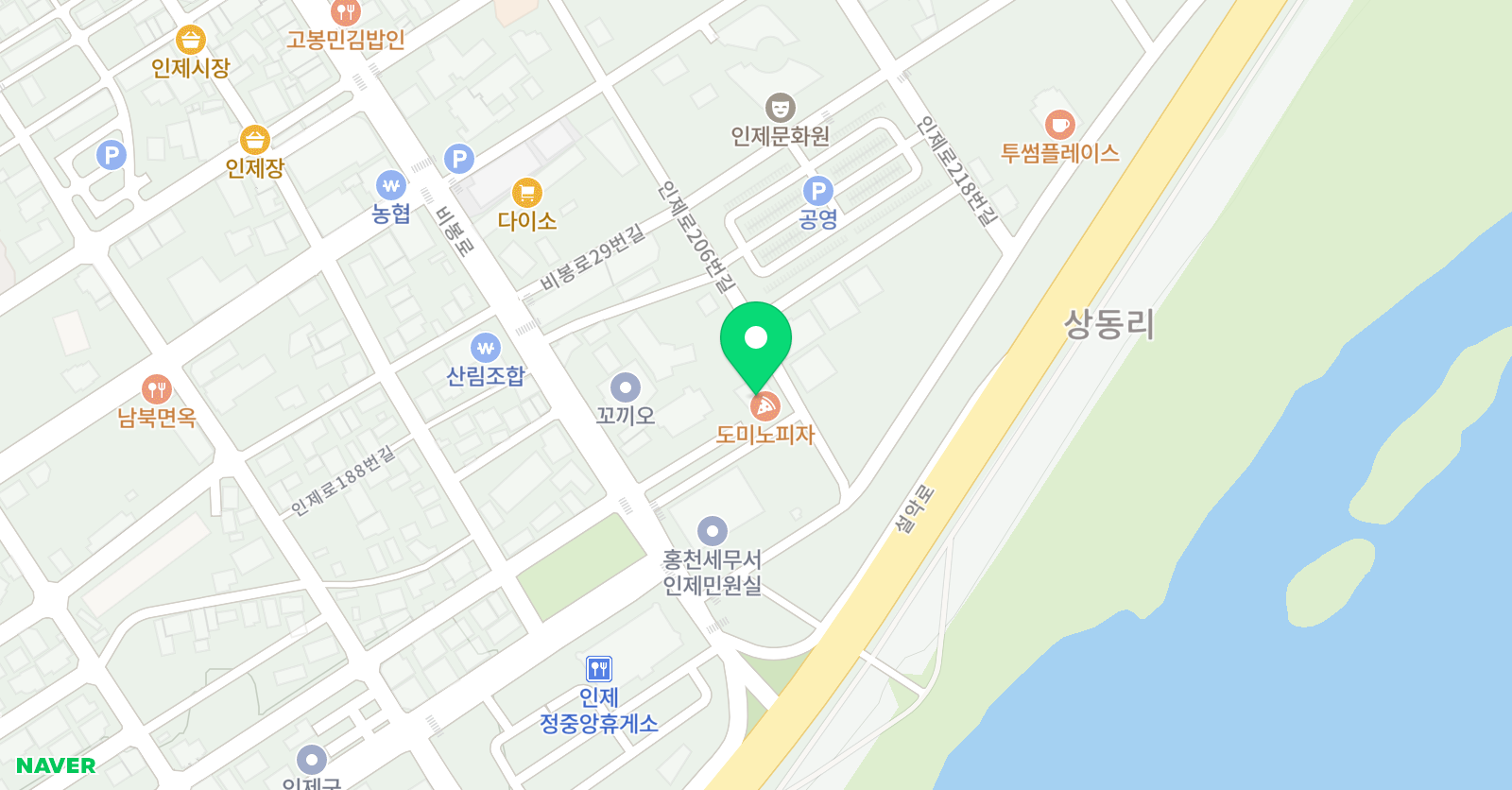 ZN 댄스 강원점 위치