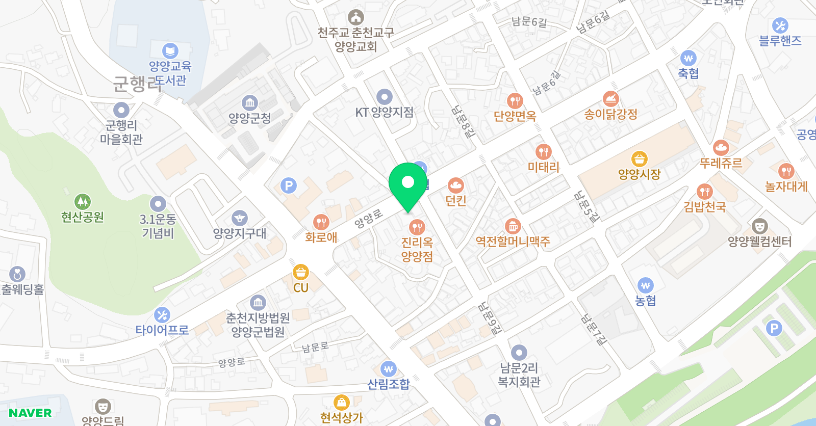 한슬 학원 위치