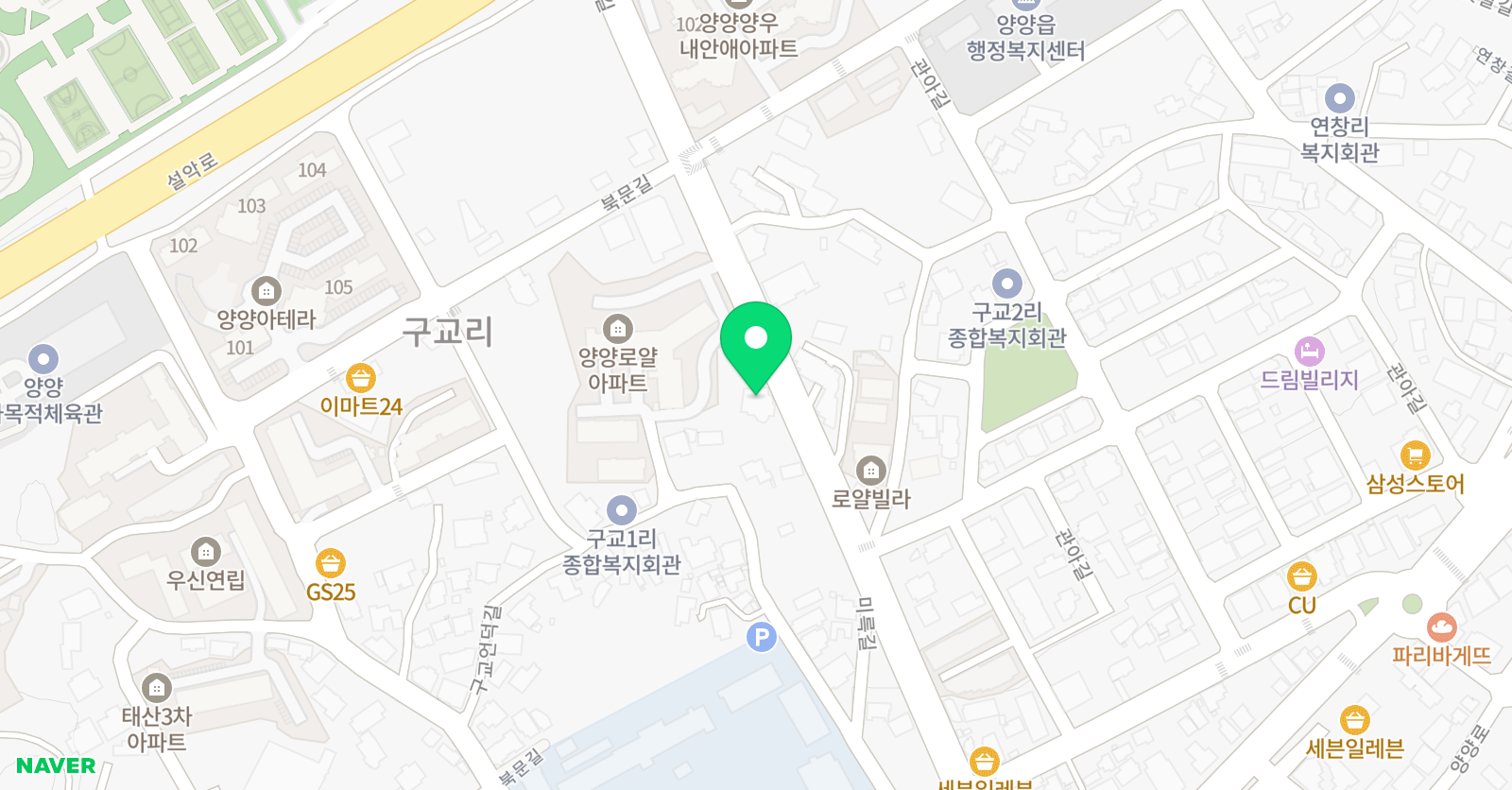 바다소리 음악학원 위치