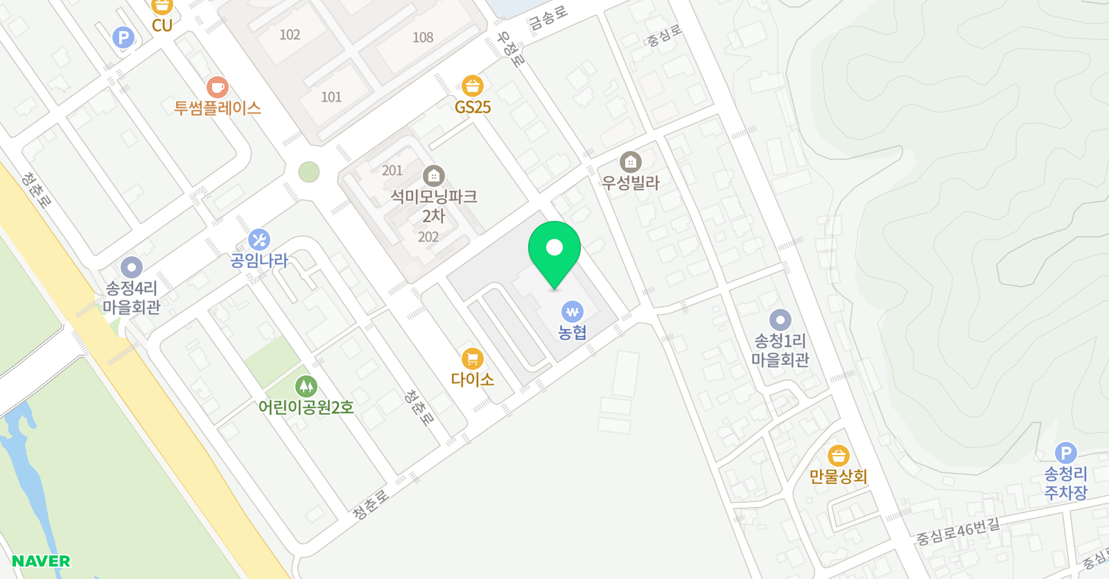 사랑 태권도장 위치