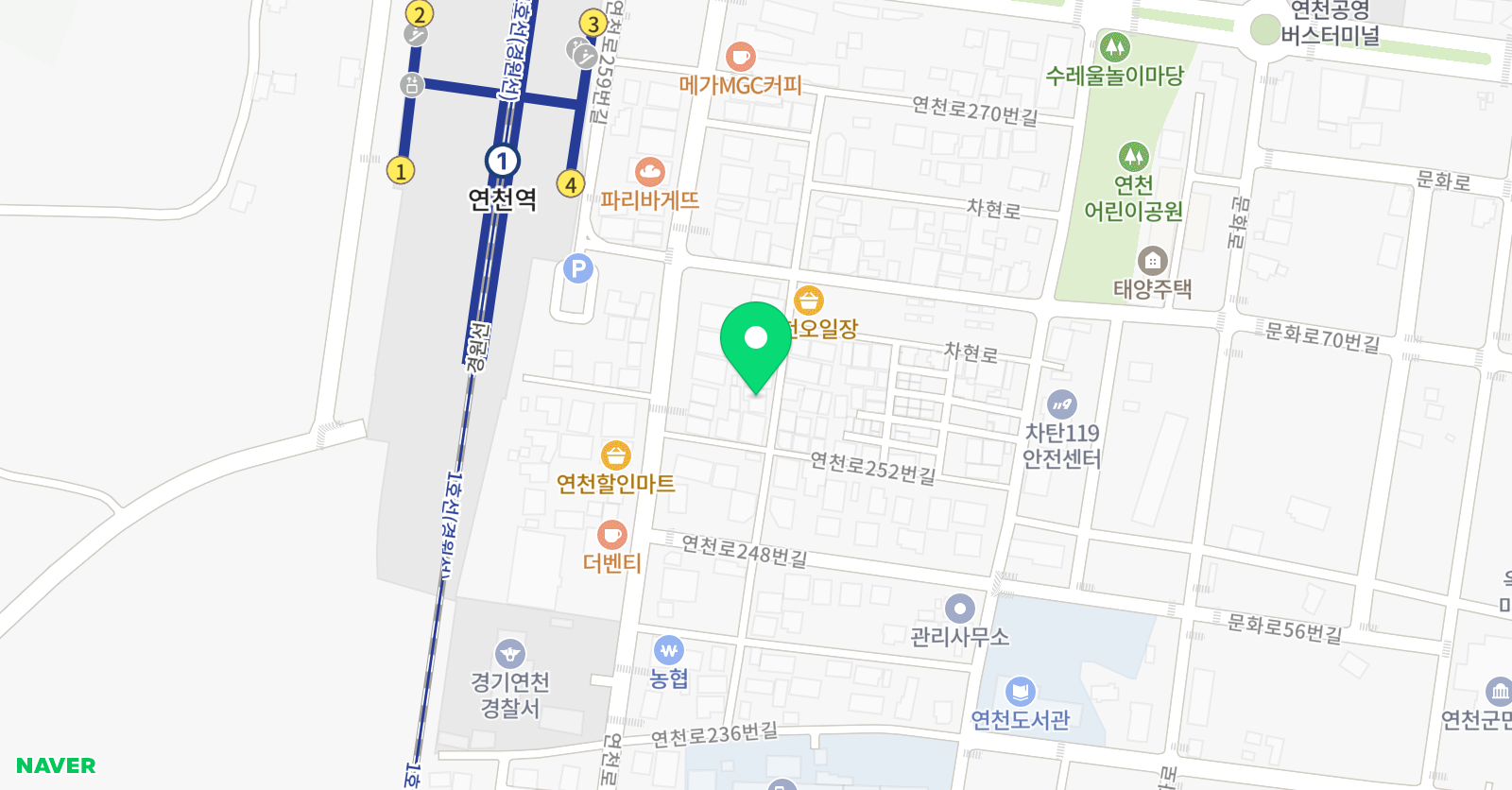 시온 태권도장 위치