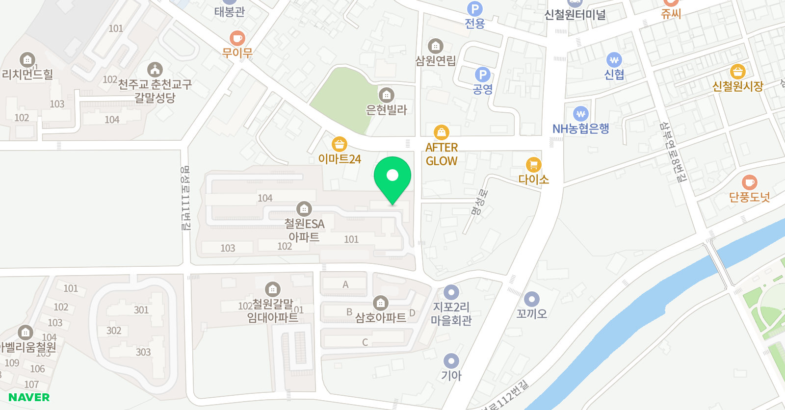 윤선생 영어숲 신철원학원 위치