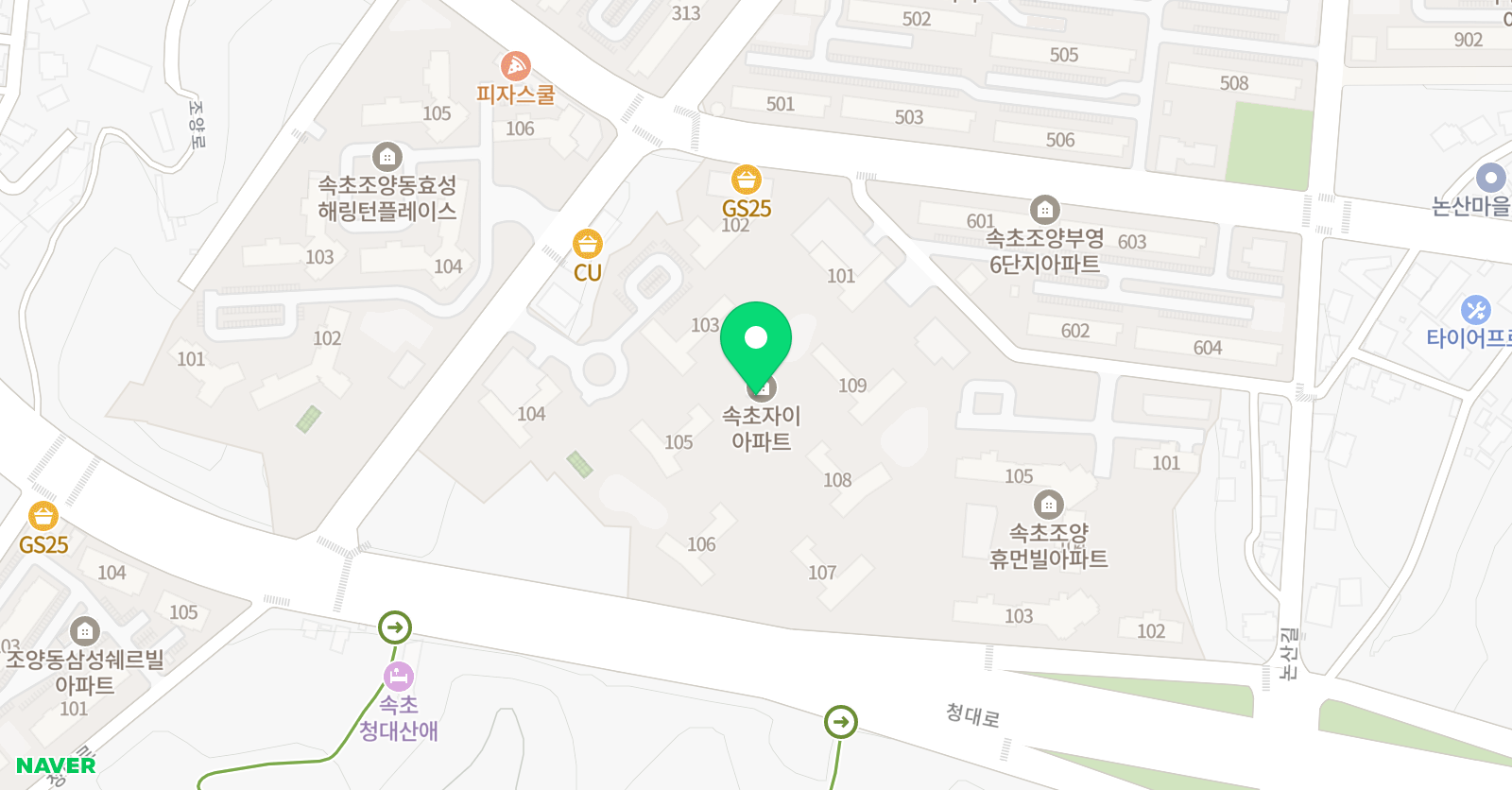 속초 피아노 위치