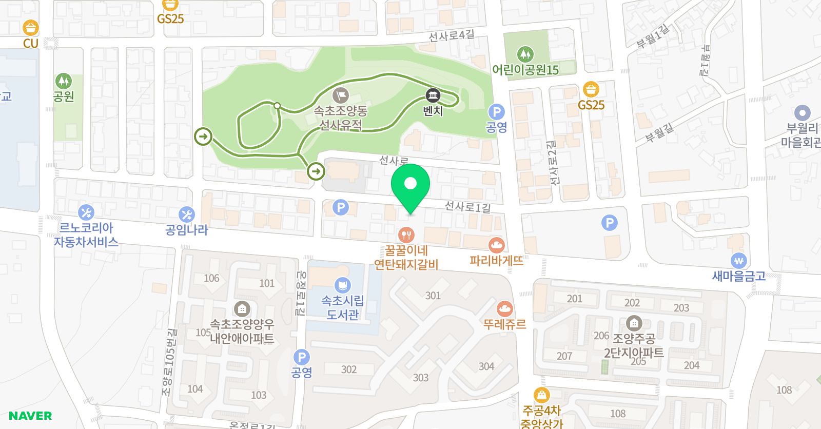 박시연의 작은피아노 위치