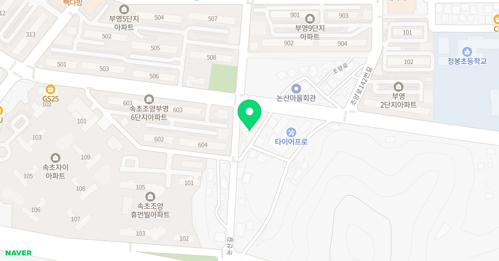 박쌤조양 학원 위치