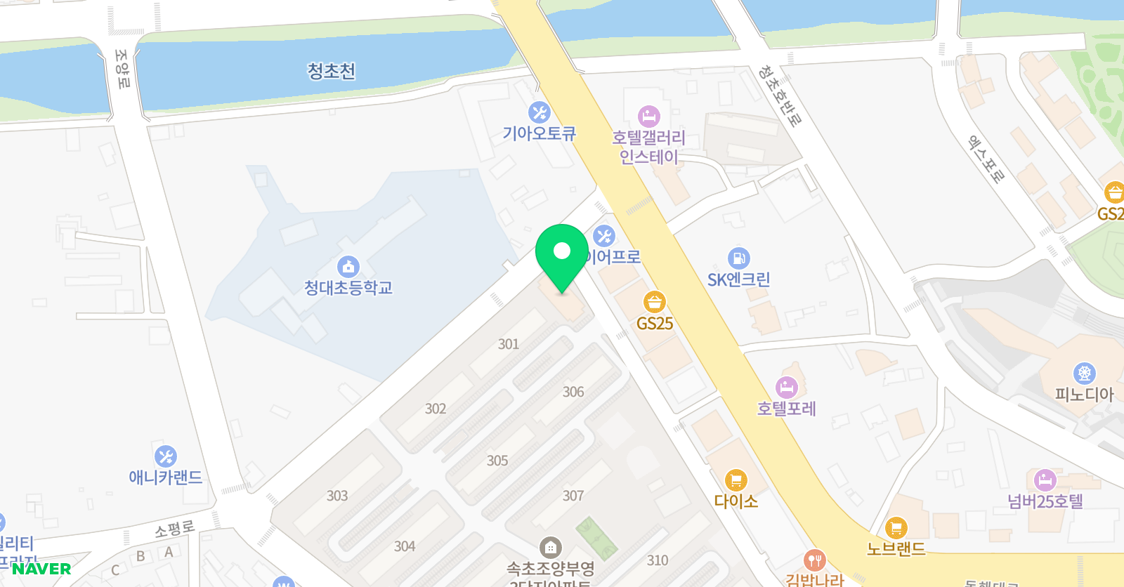더바이올린 위치