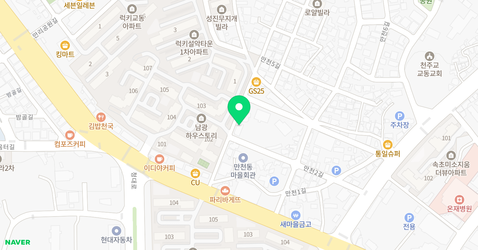 스토리 음악학원 위치