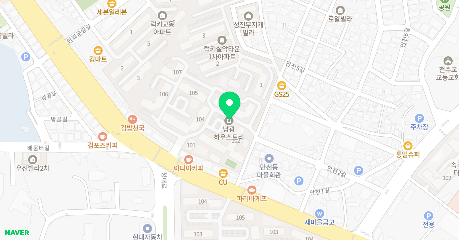 뮤엠 영어 하우스토리NEST 위치