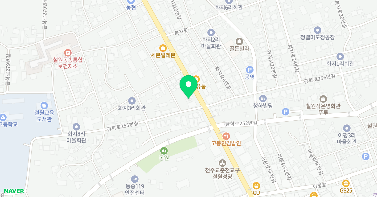 EiE고려대 어학원 강원철원캠퍼스 위치