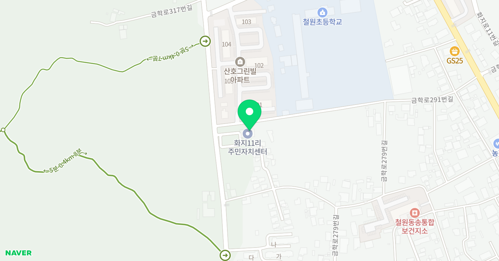 블루스카이 학원 위치