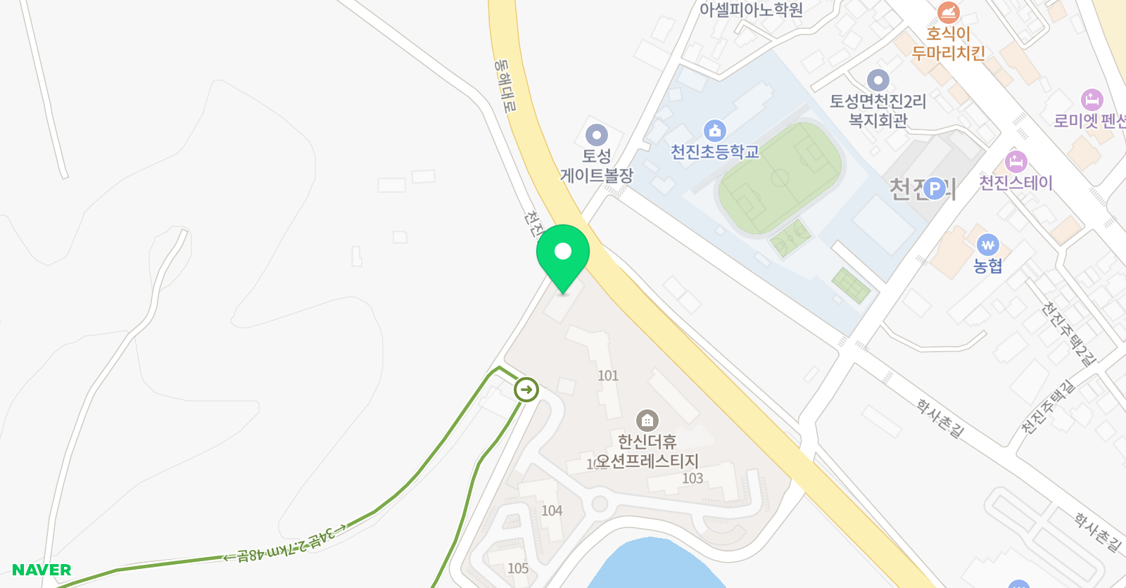 음악정원 피아노학원 위치