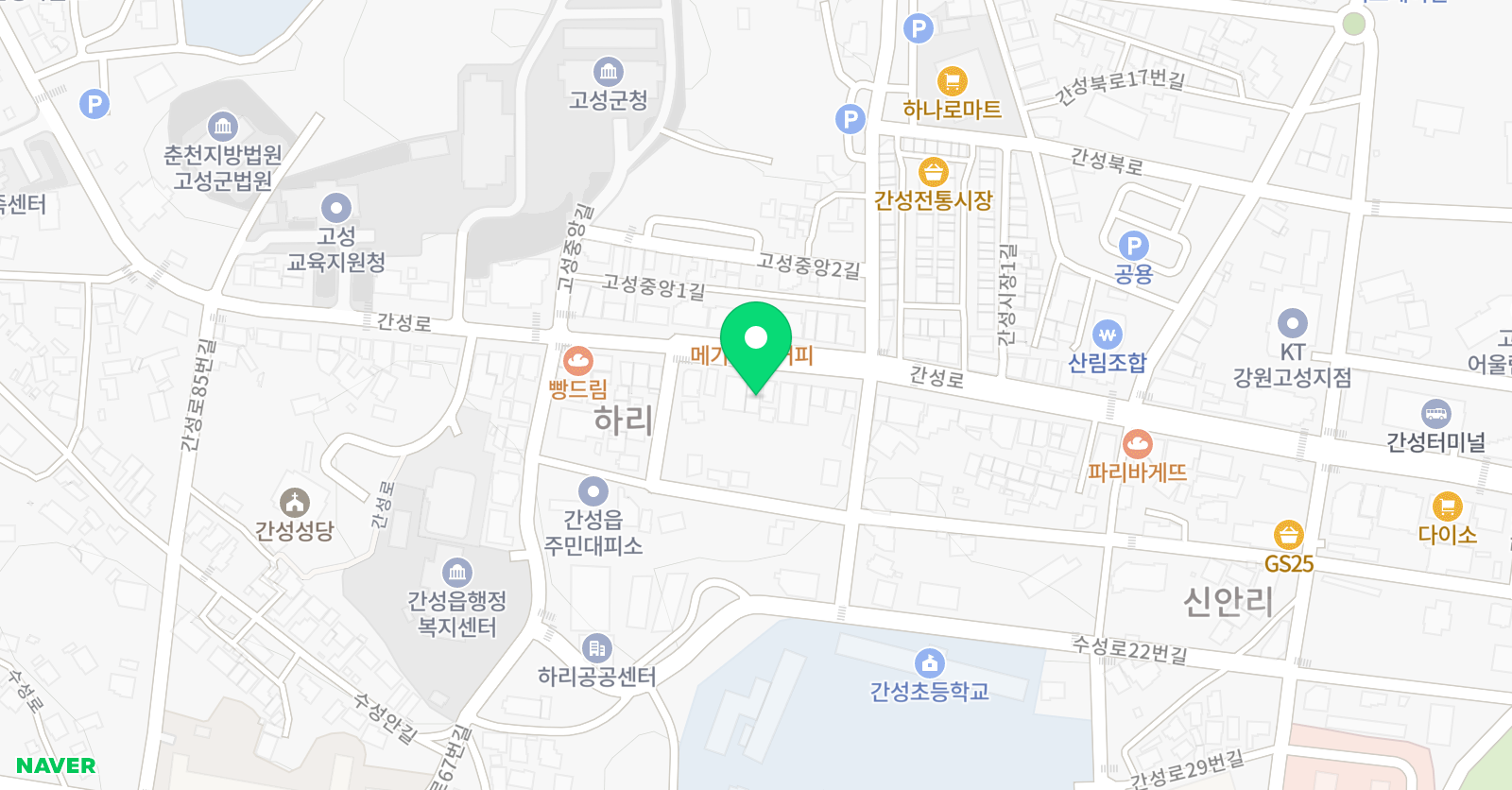 The배움 학원 위치