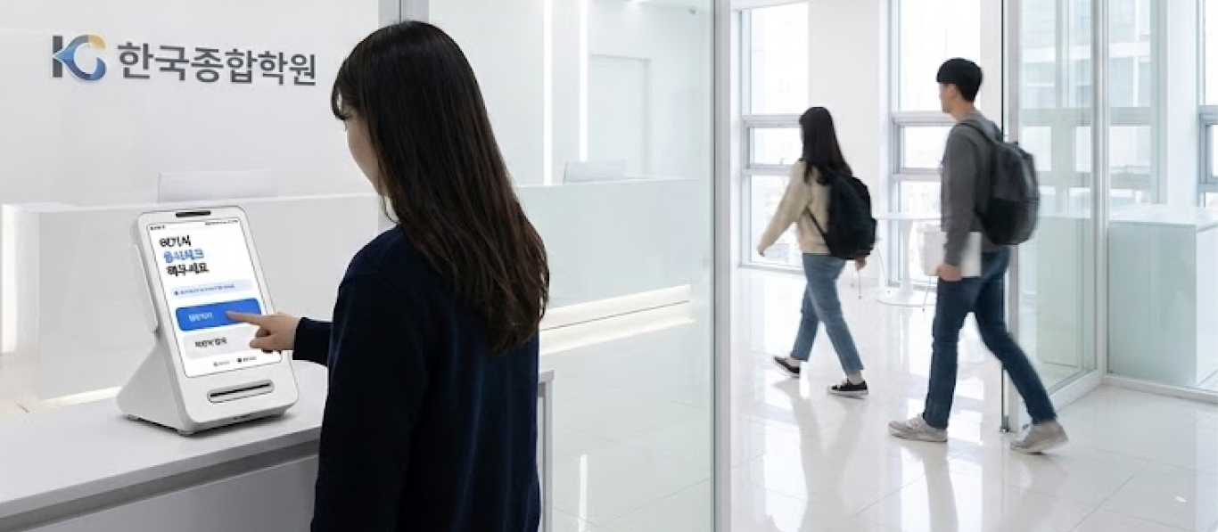 토스 키오스크 학원 설치 이미지